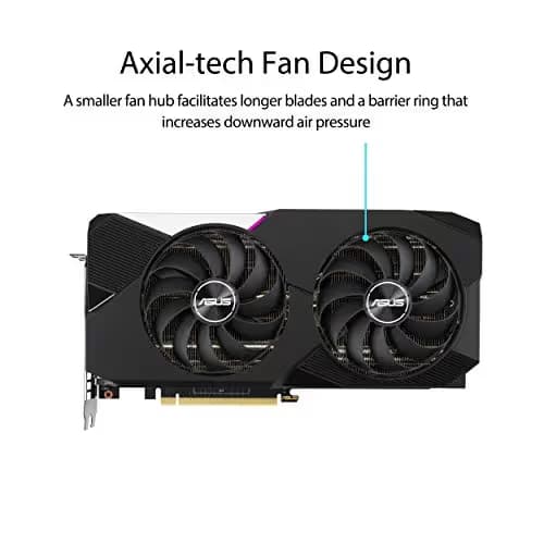 Asus DUAL OC V2 GeForce RTX 3070 LHR 8GB GDDR6 Black image