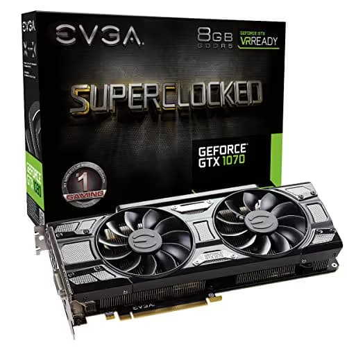 EVGA GeForce GTX 1070 SC GAMING ACX 3.0 Black Edition 8GB GDDR5 Black / Silver image