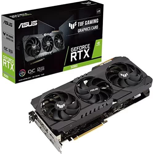 Asus TUF GAMING OC GeForce RTX 3080 12GB LHR 12GB GDDR6X Black / Silver image