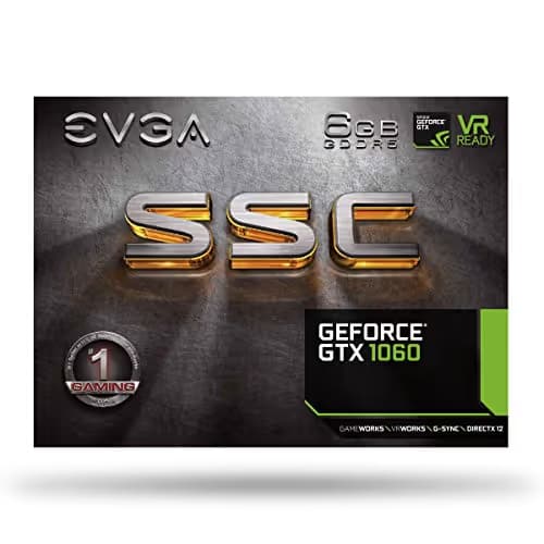 EVGA GeForce GTX 1060 SC GAMING 6GB GDDR5 Black / Gray image