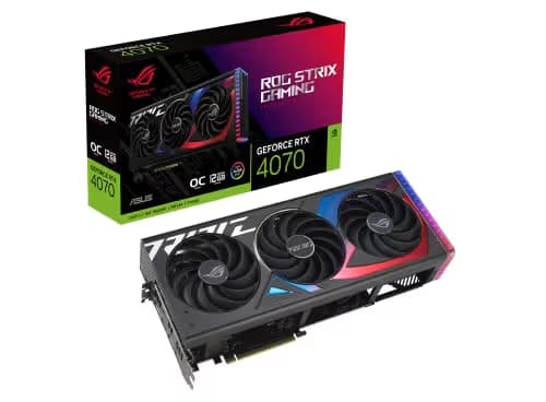 Asus ROG STRIX GAMING OC GeForce RTX 4070 12GB GDDR6X Black / Red main image