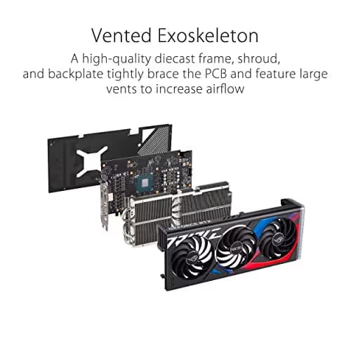 Asus ROG STRIX GAMING OC GeForce RTX 4070 12GB GDDR6X Black / Red image