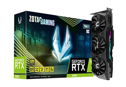Zotac GAMING Trinity OC GeForce RTX 3080 10GB LHR 10GB GDDR6X Gray image