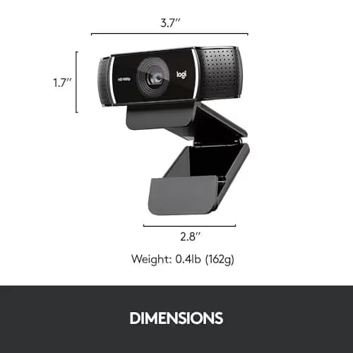 Logitech C922 Pro Stream HD 1080p 720p Webcam image