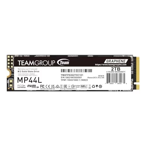 TEAMGROUP MP44L 2TB SSD M.2-2280 PCIe 4.0 X4 NVMe image