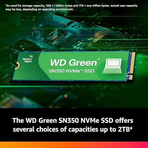 Western Digital Green SN350 1 TB M.2-2280 SSD PCIe 3.0 X4 NVMe image