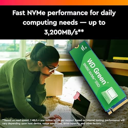 Western Digital Green SN350 1 TB M.2-2280 SSD PCIe 3.0 X4 NVMe image
