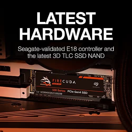 Seagate FireCuda 530 500GB SSD M.2-2280 PCIe 4.0 x4 NVMe image