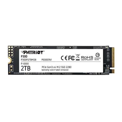 Patriot P300 2TB M.2-2280 SSD PCIe 3.0 x4 NVMe main image