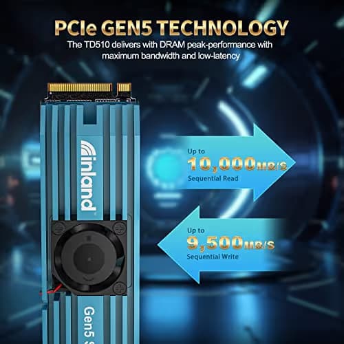 Inland TD510 2TB SSD M.2-2280 PCIe 5.0 X4 NVMe image
