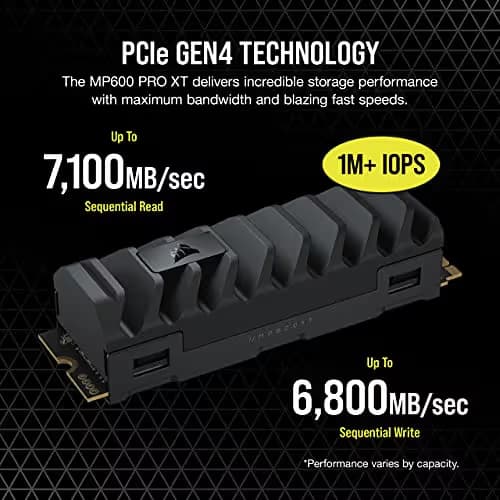 Corsair MP600 PRO XT 8TB M.2-2280 SSD PCIe 4.0 x4 NVMe image