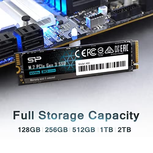 Silicon Power P34A60 512GB M.2-2280 SSD PCIe 3.0 X4 NVMe image