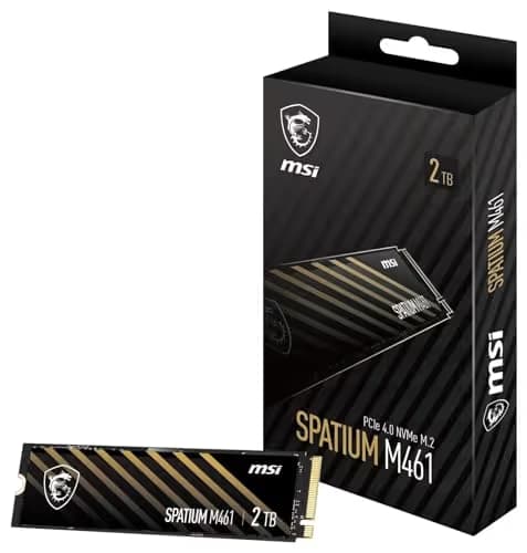 MSI SPATIUM M461 2TB M.2-2280 SSD PCIe 4.0 x4 NVMe main image