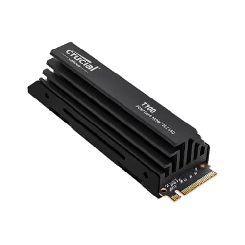 Crucial T700 W/Heatsink 1TB SSD M.2-2280 PCIe 5.0 X4 NVMe image