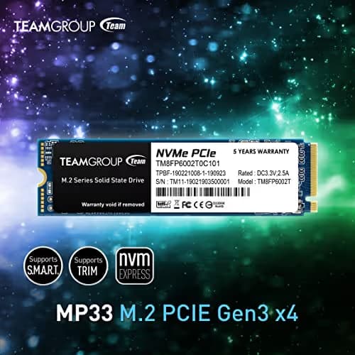 TEAMGROUP MP33 512GB SSD M.2-2280 PCIe 3.0 x4 NVMe image