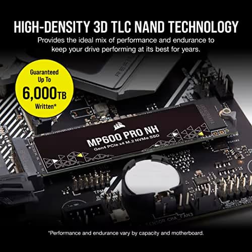 Corsair MP600 PRO NH 4TB SSD M.2-2280 PCIe 4.0 x4 NVMe image
