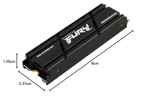 Kingston Fury Renegade with Heat Sink 2TB SSD M.2-2280 PCIe 4.0 X4 NVMe image