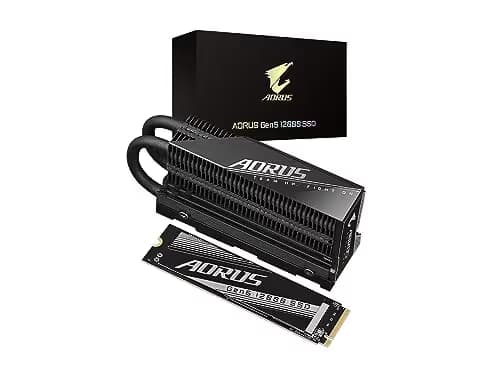 Gigabyte AORUS Gen5 12000 1TB SSD M.2-2280 PCIe 5.0 X4 NVME image