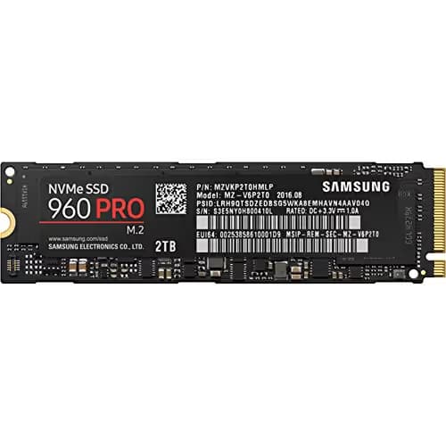 Samsung 960 Pro 2TB M.2-2280 SSD PCIe 3.0 X4 NVMe image