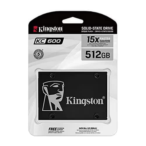 Kingston KC600 512GB 2.5" SSD SATA 6.0 Gb/s image