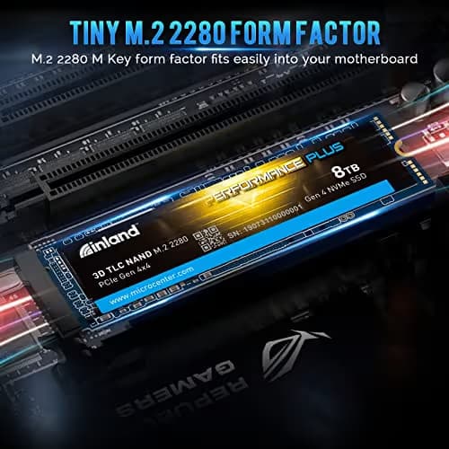 Inland Performance Plus 8TB M.2-2280 SSD PCIe 4.0 X4 NVMe image