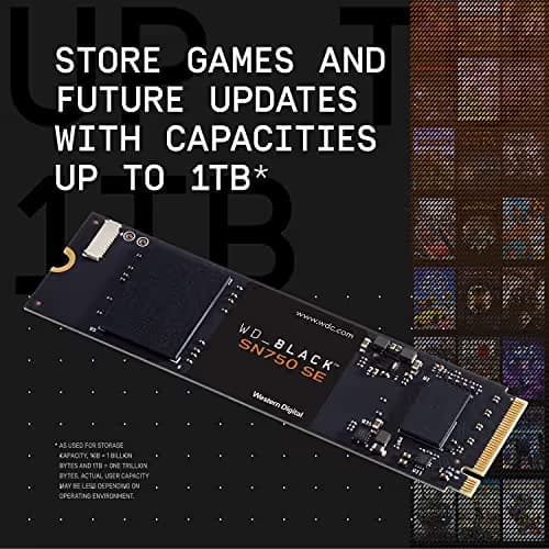 Western Digital Black SN750 SE 250GB SSD M.2-2280 PCIe 4.0 X4 NVMe image