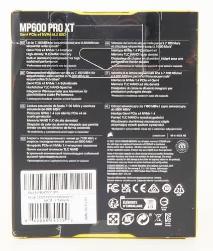 Corsair MP600 PRO XT 2TB M.2 SSD PCIe 4.0 NVMe image