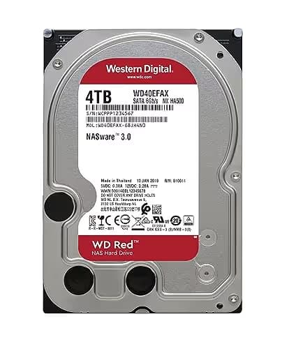 Western Digital Red 4TB 3.5" HDD 5400RPM SATA 6.0 Gb/s Internal image