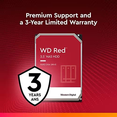 Western Digital Red 4TB 3.5" HDD 5400RPM SATA 6.0 Gb/s Internal image
