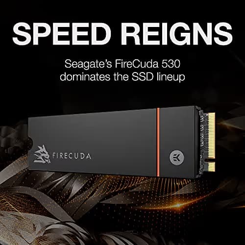 Seagate FireCuda 530 w/Heatsink 1TB SSD M.2-2280 PCIe 4.0 x4 NVMe image