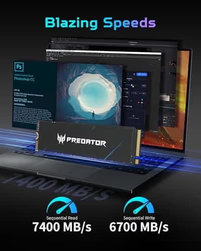 Acer Predator GM7000 2TB SSD M.2 PCIe 4.0 NVMe image