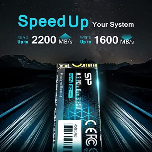 Silicon Power P34A60 256GB SSD M.2-2280 PCIe 3.0 X4 NVMe image