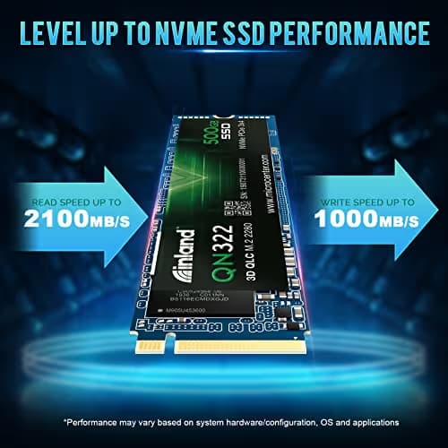 Inland QN322 500GB SSD M.2-2280 PCIe 3.0 X4 NVME image