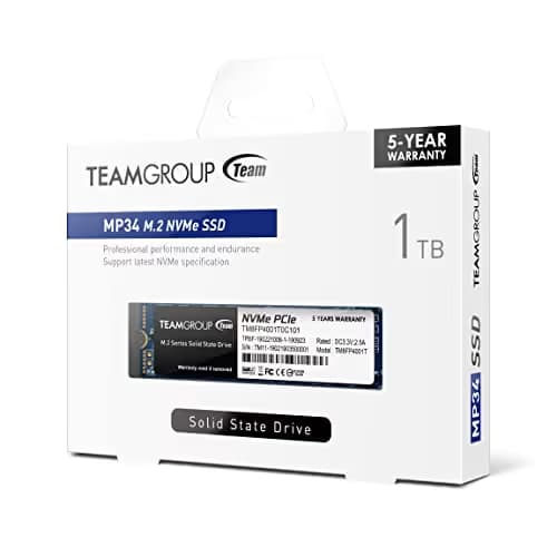 TEAMGROUP MP34 1TB M.2-2280 SSD PCIe 3.0 X4 NVMe image