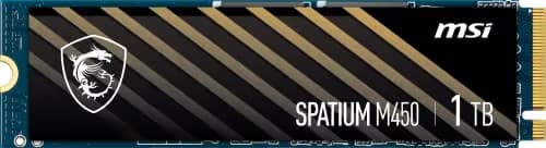 MSI SPATIUM M450 1TB SSD M.2-2280 PCIe 4.0 x4 NVMe image