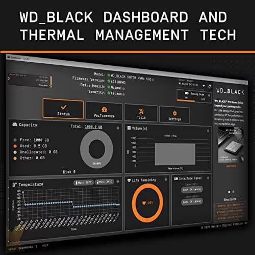 Western Digital Black SN770 1TB SSD M.2-2280 PCIe 4.0 X4 NVMe image