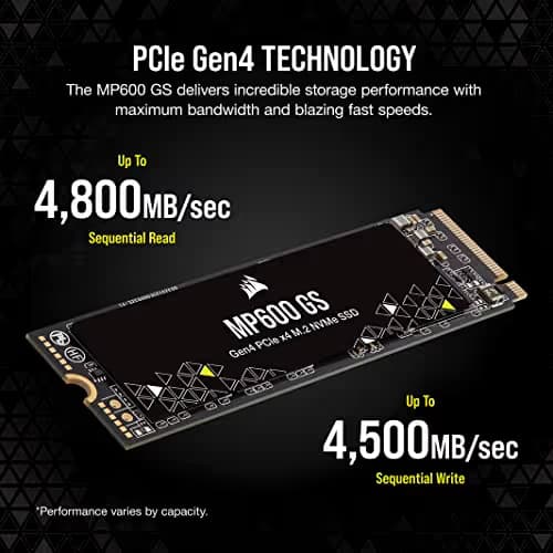 Corsair MP600 GS 1TB SSD M.2-2280 PCIe 4.0 x4 NVMe image