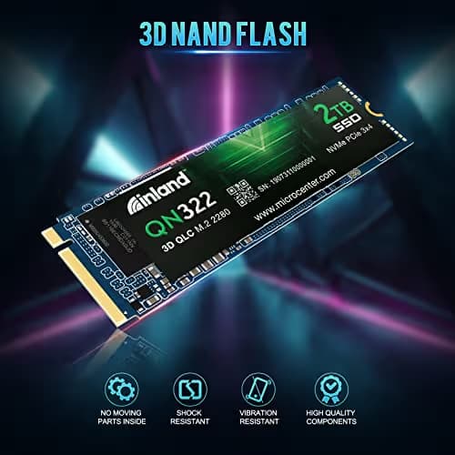 Inland QN322 2TB SSD M.2 PCIe 3.0 NVMe image