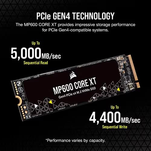Corsair MP600 CORE XT 2TB SSD M.2 PCIe 4.0 NVMe image