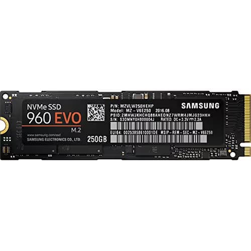 Samsung 960 Evo 250GB SSD M.2-2280 PCIe 3.0 x4 NVMe image