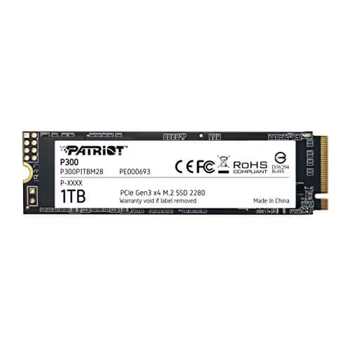 Patriot P300 1TB SSD M.2-2280 PCIe 3.0 X4 NVMe image