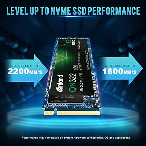 Inland QN322 1TB M.2-2280 SSD PCIe 3.0 X4 NVMe image