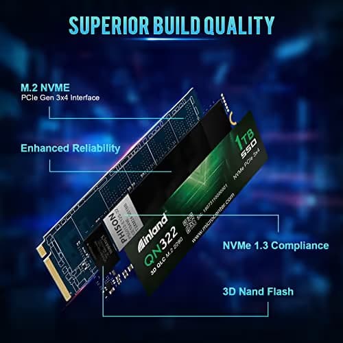 Inland QN322 1TB M.2-2280 SSD PCIe 3.0 X4 NVMe image