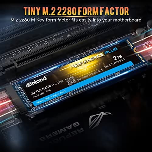 Inland Performance Plus 2TB SSD M.2-2280 PCIe 4.0 X4 NVMe image