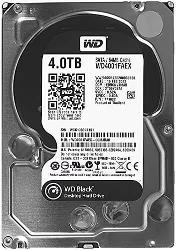 Western Digital Black 4TB HDD 3.5" 7200RPM SATA image