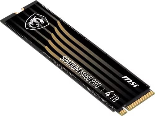MSI SPATIUM M480 PRO 4TB M.2-2280 SSD PCIe 4.0 x4 NVMe image