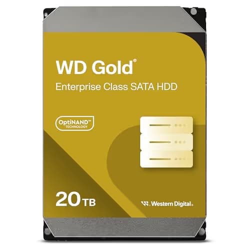 Western Digital Gold 20TB 3.5" HDD 7200RPM SATA 6.0 Gb/s Internal image