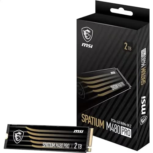 MSI SPATIUM M480 PRO 2TB M.2-2280 SSD PCIe 4.0 x4 NVMe main image