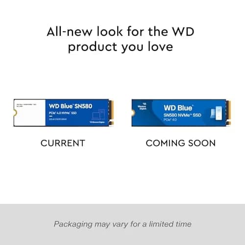 Western Digital Blue SN580 500GB SSD M.2-2280 PCIe 4.0 x4 NVMe image