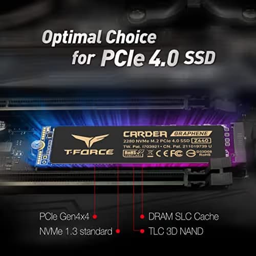 TEAMGROUP Cardea Zero Z440 Graphene 1TB SSD M.2-2280 PCIe 4.0 NVMe image